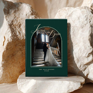 2026 Newlyweds Modern Minimal Elegant Classic Photo Block