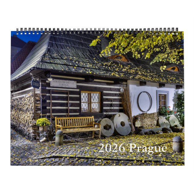 2026 Night Wandering Around Prague Castle Calendar (Cover)