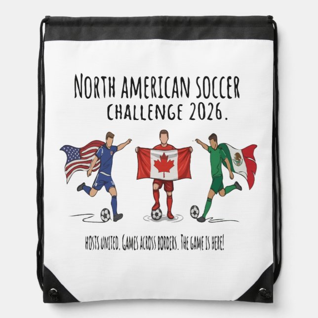 2026 North American Soccer Challenge Unity Drawstring Bag (Front)