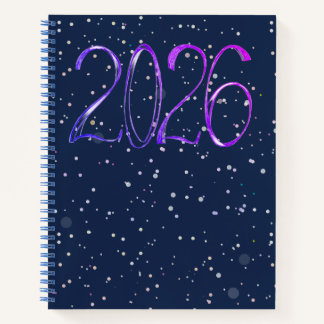 2026 number year artistic journal Spiral Notebook