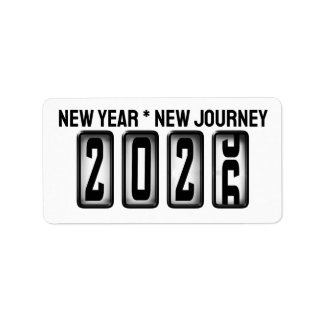 2026 Odometer New Years Label