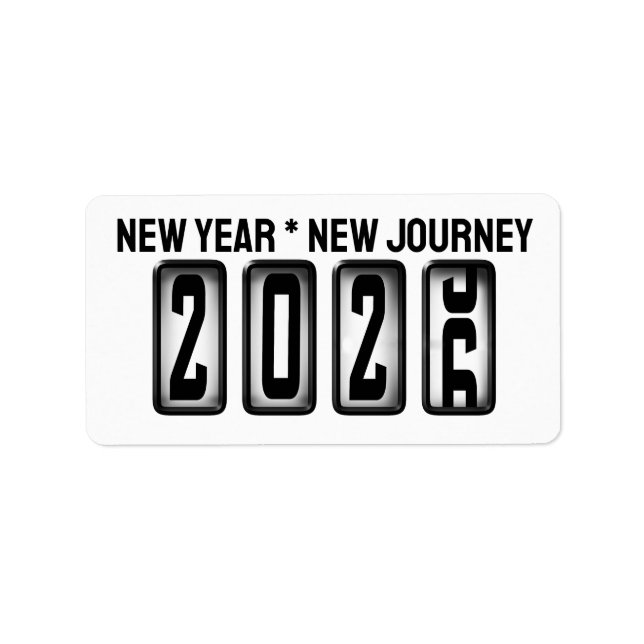 2026 Odometer New Years Label (Front)