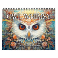2026 Owls Whimsical Fantasy Art Calendar