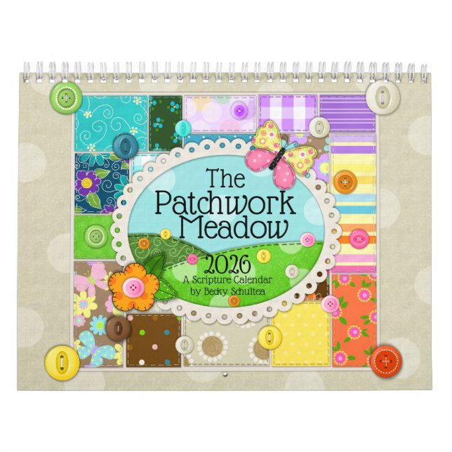 2026 Patchwork Meadow Scripture Calendar (Cover)
