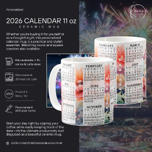 2026 Personalized 11 oz. Calendar Ceramic Mug