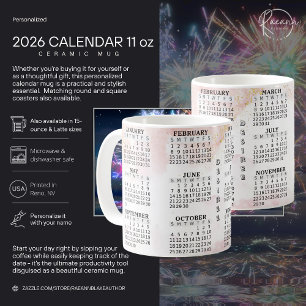 2026 Personalized 11oz Calendar Ceramic Mug