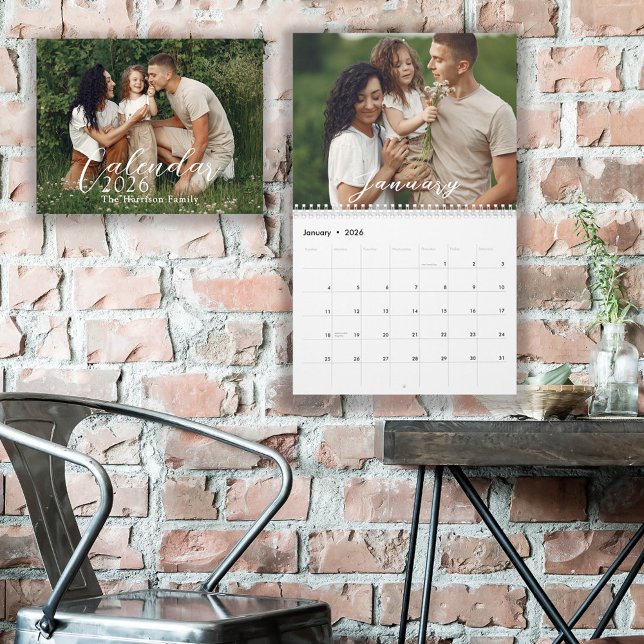 2026 Personalized 12-Month Family Photos Calendar (Creator Uploaded)