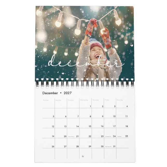 2026 Personalized family multi photo Calendar (Dec 2027)