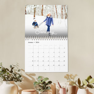2026 Personalized Family Photo  Calendar