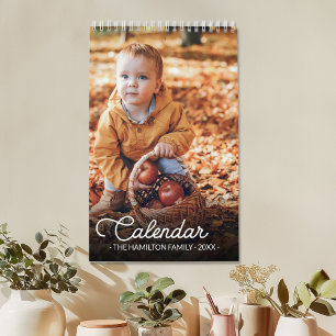 2026 Personalized Family Photo  Calendar
