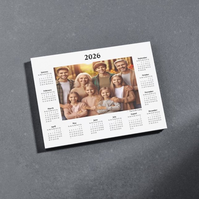 2026 Personalized Photo Calendar Magnet (Creator Uploaded)