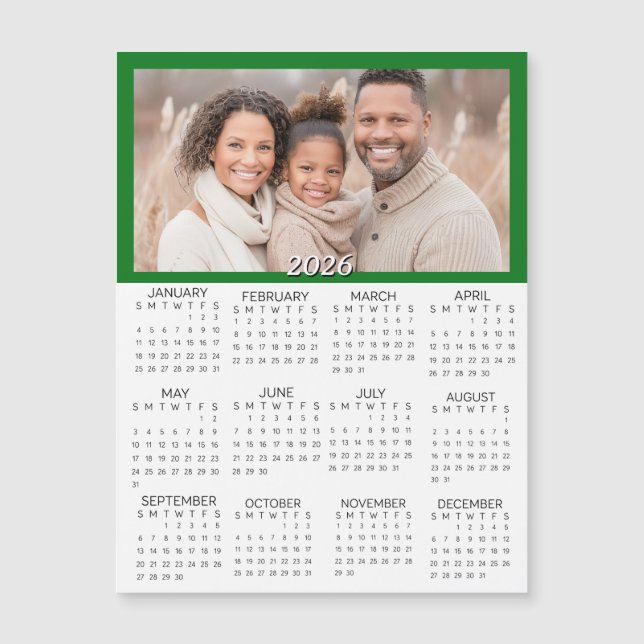 2026 Personalized Photos Mini Calendar (Front)