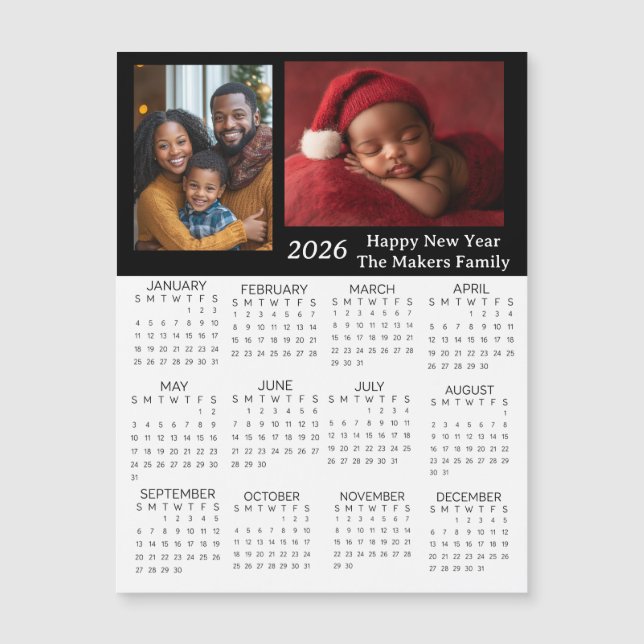 2026 Personalized Photos Mini Calendar (Front)