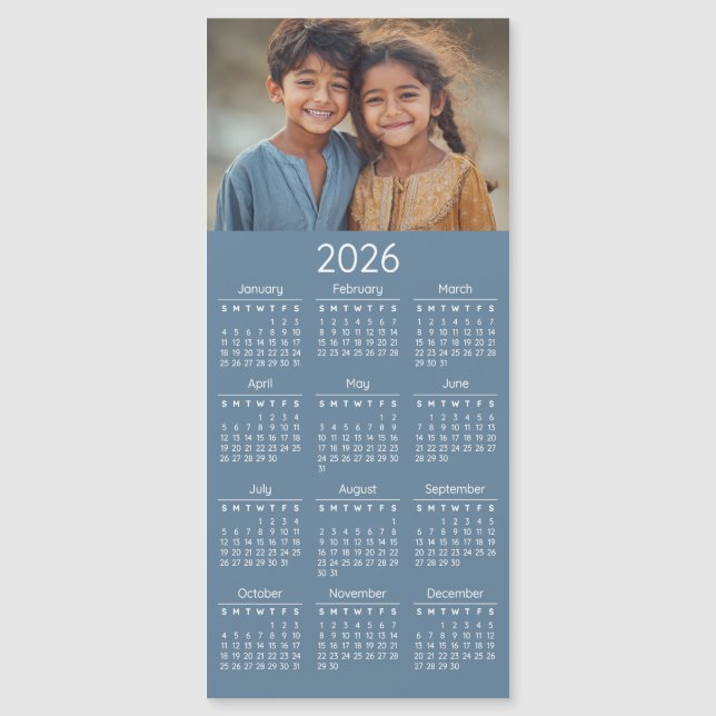 2026 Photo Calendar Kids Family Portrait (Front)