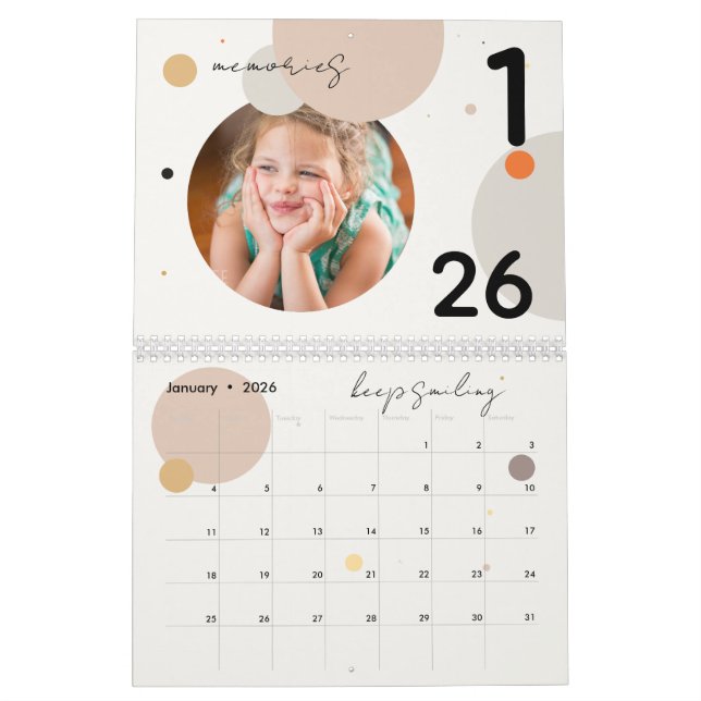 2026 Photo Calendar Memories Motivational (Jan 2026)