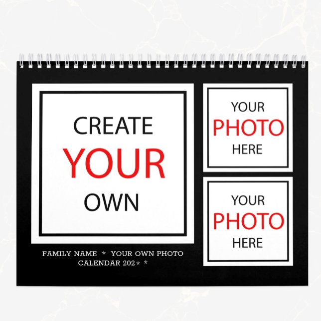 2026 Photo Calendar personalized / Create Your Own (Photo Calendar Template)