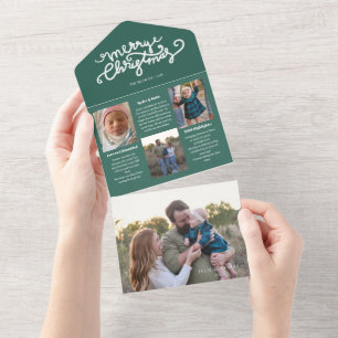 2026 Photo Year in Review Christmas Card Trifold