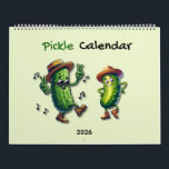 2026 Pickle Character Themed  Calendar<br><div class="desc">Funny pickle characters themed 2026 calendar. For pickle lovers or pickle collectors.</div>