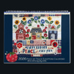 2026 Piece by Peace Scripture Calendar<br><div class="desc">The 2026 Piece by Piece Scripture Calendar consists of twelve original slow stitch fabric collages designed, hand sewn, and photographed by me, Becky Schultea. Each design features a different Scripture about peace using seasonal colors and themes. I used a wide variety of vintage fabrics, trims, linens, laces, buttons and my...</div>