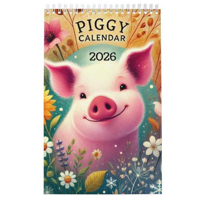2026 Piggy Pig Calendar (Cover)