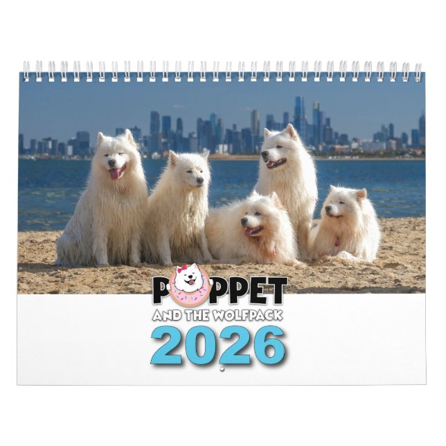 2026 Poppet and the Wolfpack Calendar (Cover)