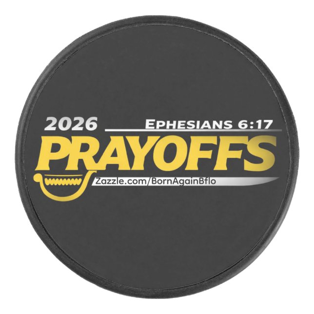 2026 PRAYOFFS  HOCKEY PUCK (Front)