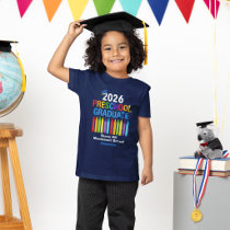 2026 Preschool Graduate Personalized Blue Kids T-Shirt