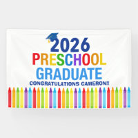 2026 Preschool Graduation Party Custom Graduate