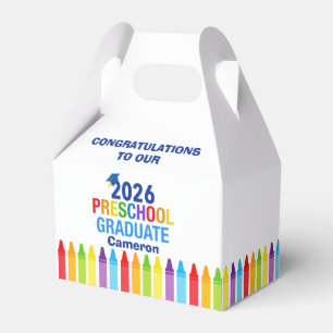2026 Preschool Graduation Party Custom Graduate Favor Boxes