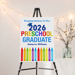 2026 Preschool Graduation Party Custom Graduate Foam Board