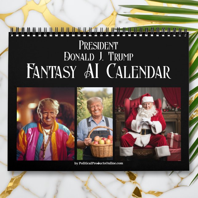 2026 President Donald J Trump AI Fantasy Photo Calendar (New Donald Trump AI Photo 2025 Calendar)