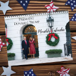 2026 President Donald Trump Calendar Photo Gift<br><div class="desc">Beautiful photos of the outstanding Trump presidency during the Trump years from 2016-2020. Beautiful and elegant keepsake Trump Calendar with sentimental pictures from during the Trump presidency, including Inauguration, visit to India, Saudi Arabia, visits with Military Troops, disembarking Airplanes and helicopters, Christmas portrait and more! Celebrate the accomplishments of President...</div>