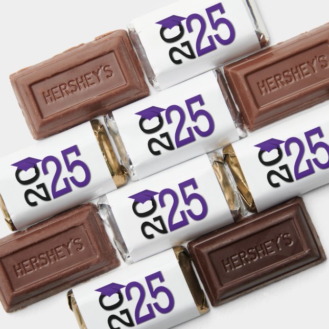 2026 Purple and Black Graduation Party Hershey's Miniatures (Assorted)