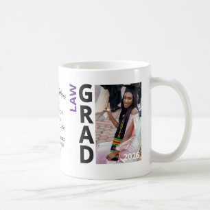 2026 Purple LAW Graduate Souvenir Photo Coffee Mug