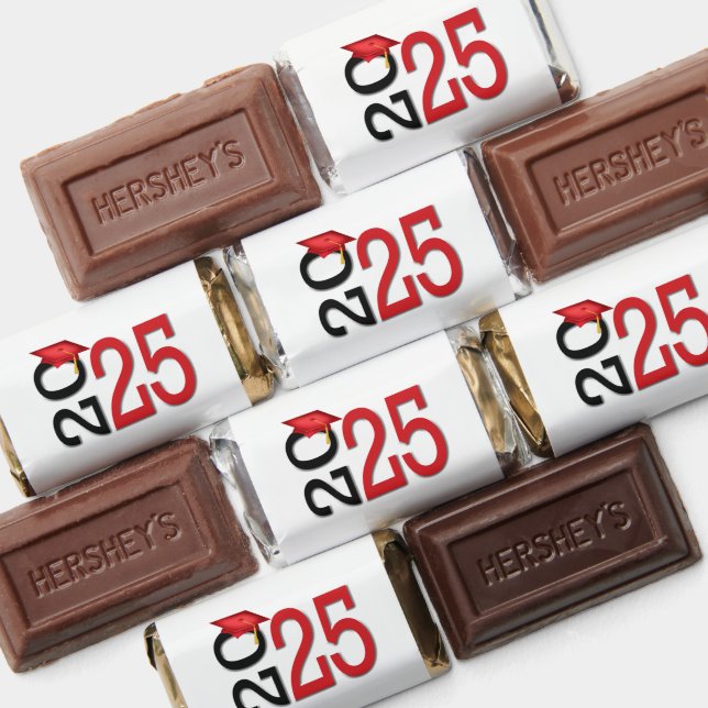2026 Red and Black Graduation Party  Hershey's Miniatures (Assorted)