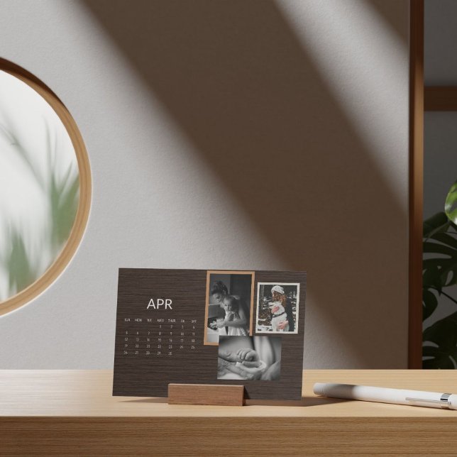 2026 Rustic Family Easel Calendar April Holder (Creator Uploaded)