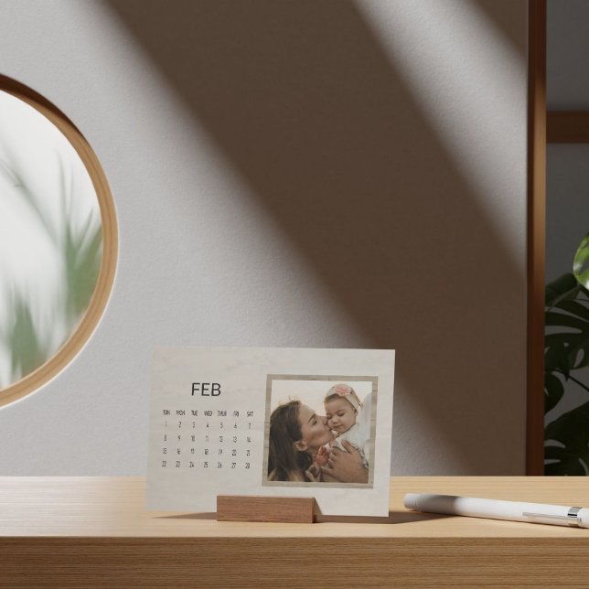 2026 Rustic Family Easel Calendar February Holder (Creator Uploaded)