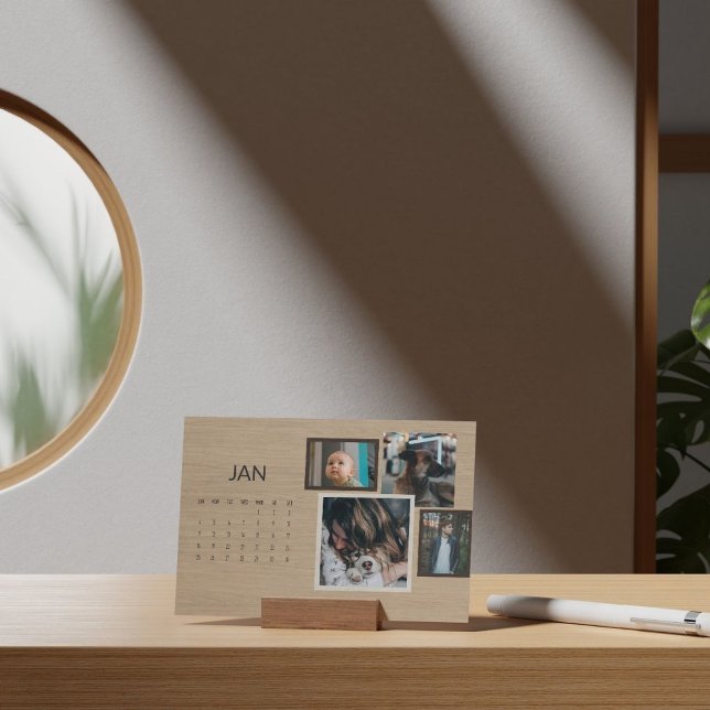 2026 Rustic Family Easel Calendar January Holder (Creator Uploaded)