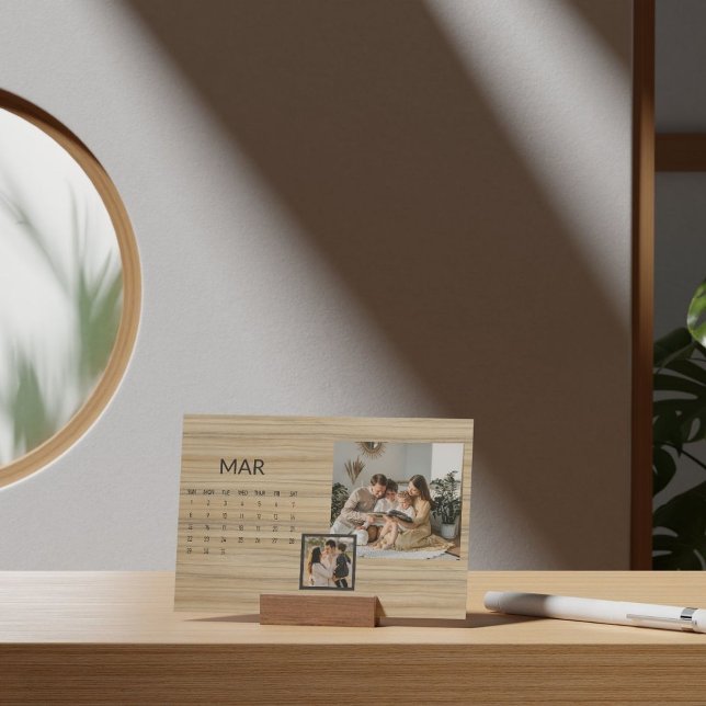 2026 Rustic Family Easel Calendar March Holder (Creator Uploaded)