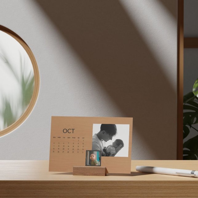2026 Rustic Family Easel Calendar October Holder (Creator Uploaded)