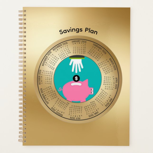 2026 Savings Plan Calendar Planner (Front)