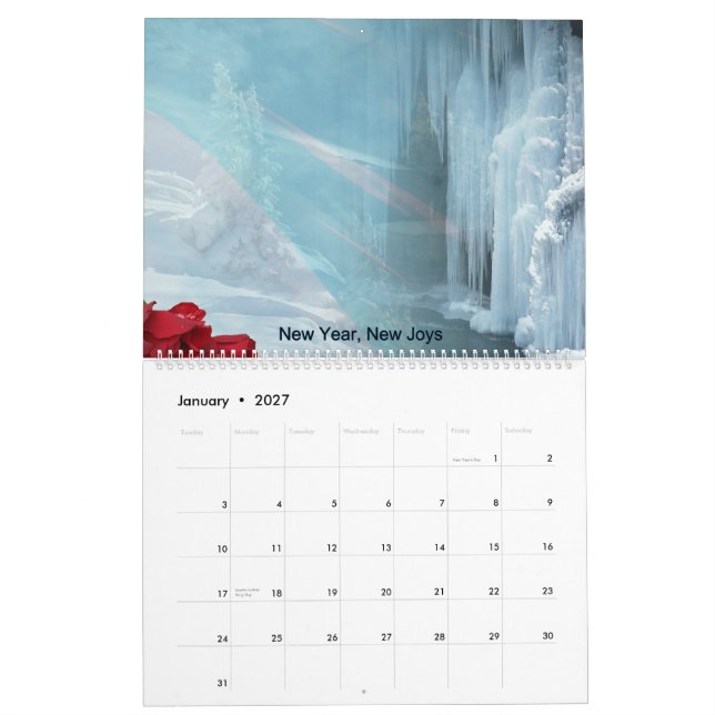 2026 Scenic Seasons Monthly Wall Calendar (Jan 2027)