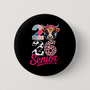 2026 Senior Cow Lovers Graduation Funny Cl Shirt F Button