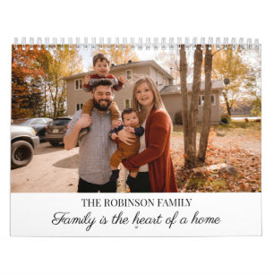 2026 Simple Create Your Own Custom Family Photo  Calendar