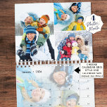 2026 Simple Custom Photo Collage 4 Per Month Calendar<br><div class="desc">Create your own custom personalized photo collage calendar with 4 photos per month utilizing this simple, easy-to-upload photo collage template including a full-bleed photo behind the calendar grid page. Ideal to feature favorite family, kids and pet pictures or showcase your photography to enjoy throughout the year. OPTIONS: Shown in SMALL...</div>