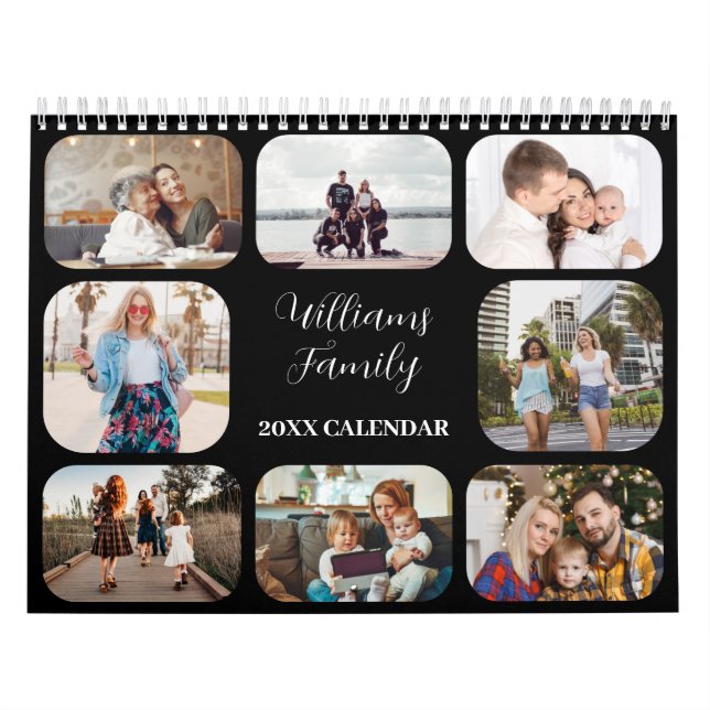 2026 Simple Modern Custom 21 Photos Family Calendar (Cover)