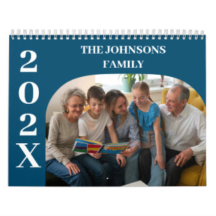 2026 Simple Modern Custom Photos Family  Calendar