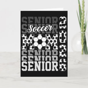 2026 Soccer Senior Mom Graduation Matching Family Card