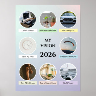 2026 Soft Gradient Circle Proper Vision Poster
