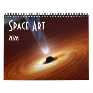2026 Space Art Astronomy Universe Calendar